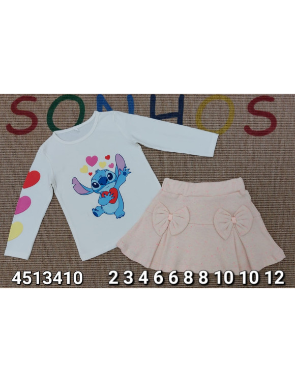 conjunto sonhos stitch