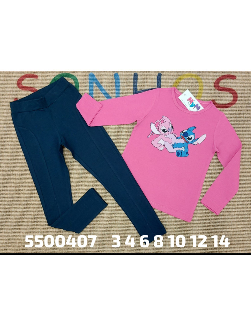 conjunto sonhos stitch legging
