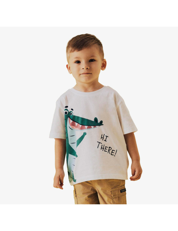 T-Shirt Criança Name it Lucent White