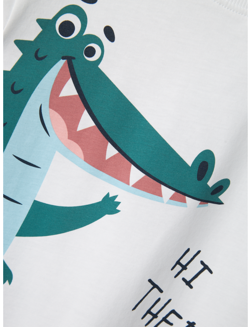 T-Shirt Criança Name it Lucent White
