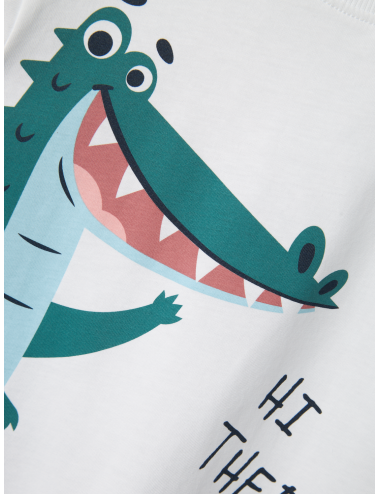 T-Shirt Criança Name it Lucent White